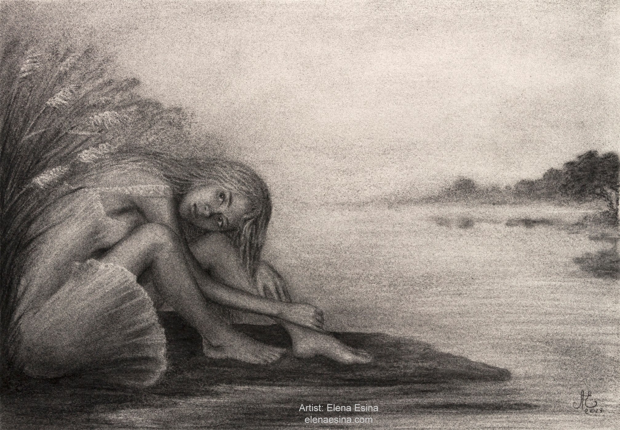 Lake of Consequence Nude Drawing
